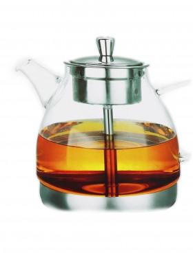 1400ML Glass Tea Pot w/Stainless Infuser with Gift Box